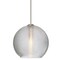 Besa Lighting Kristall 6 Cord Pendant, Clear, Satin Nickel Finish, 1x35W Halogen 1XT-461500-SN - alternate 1